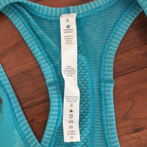 Lululemon Run Swiftly tech racerback heathered peacock blue 8 - Picture 9 of 9